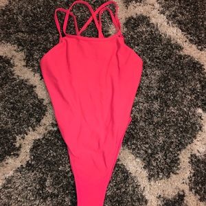 Bright pink jolyn fixed back